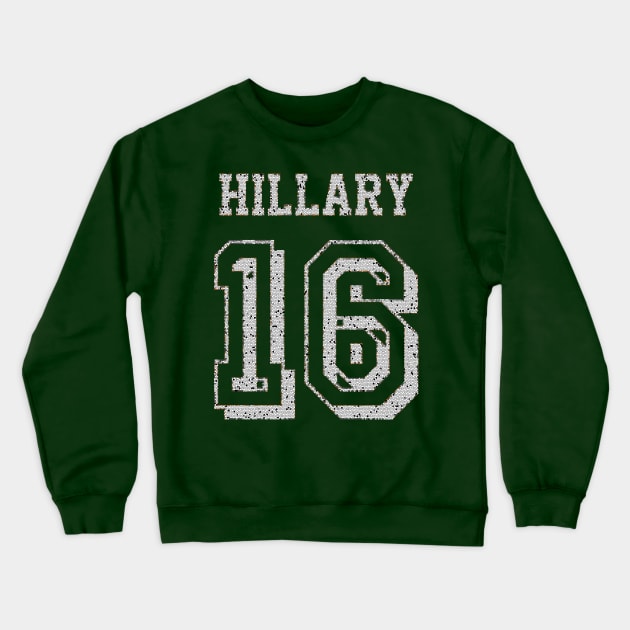 Hillary Clinton Crewneck Sweatshirt by ESDesign